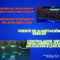 Iluminación para piscina con controlador WiFi