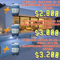 Paquetes químicos para piscina