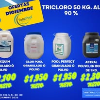 Productos químicos para tratamiento de piscina